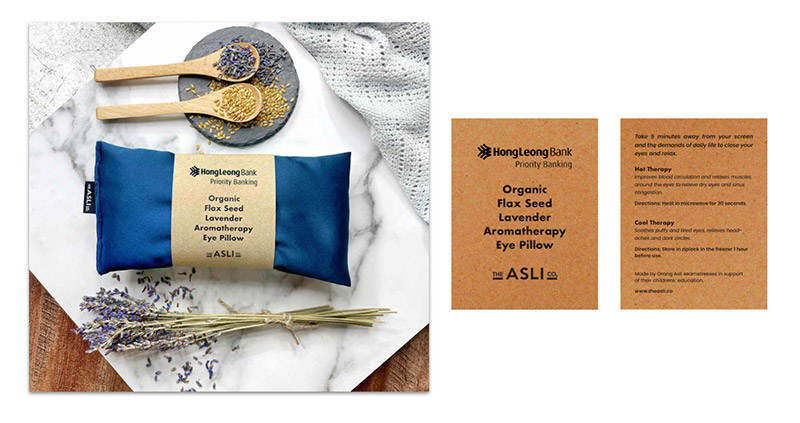 The Asli Co. customizable eye pillow sleeves