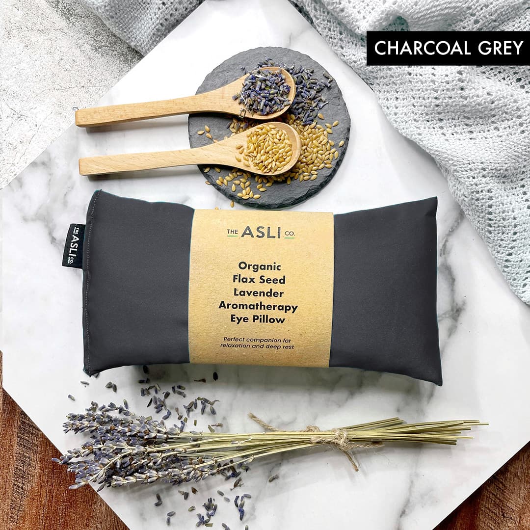 Charcoal Grey - The Asli Co. Lavender Aromatherapy Eye Pillow