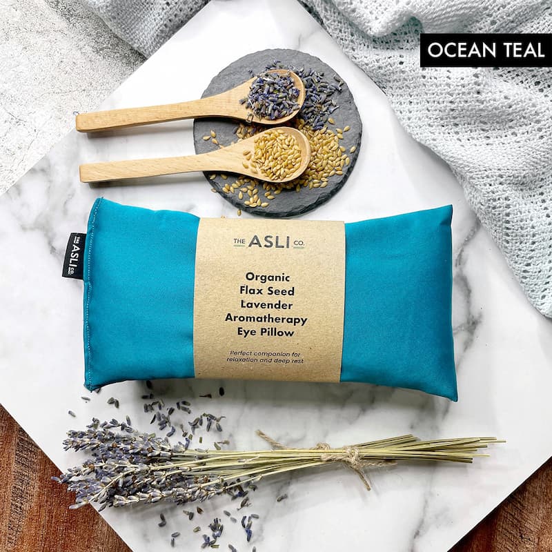 Ocean Teal - The Asli Co. Lavender Aromatherapy Eye Pillow