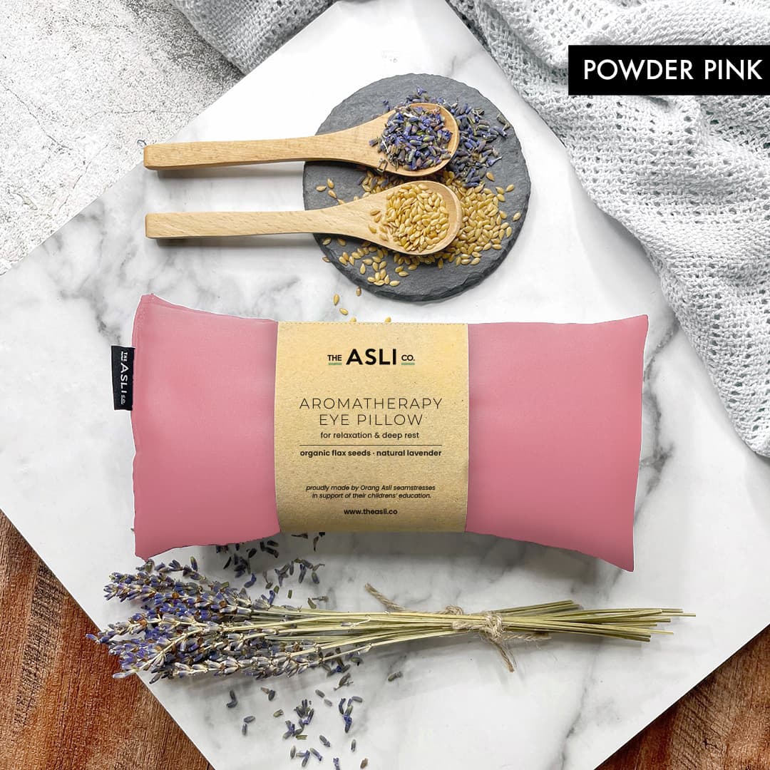 Powder Pink - The Asli Co. Lavender Aromatherapy Eye Pillow