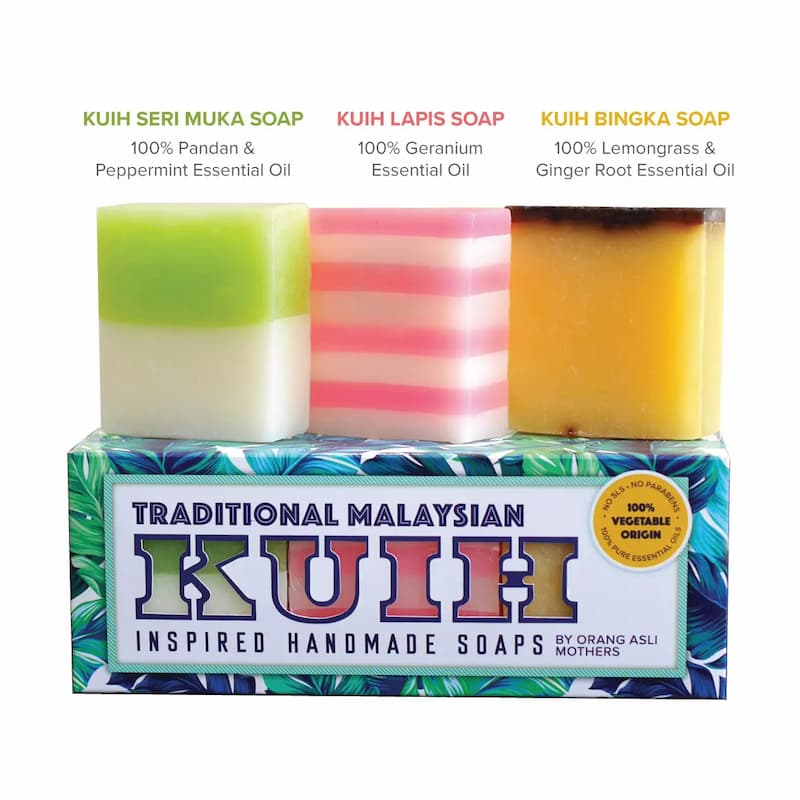Kuih Soaps with Ingredients by The Asli Co.