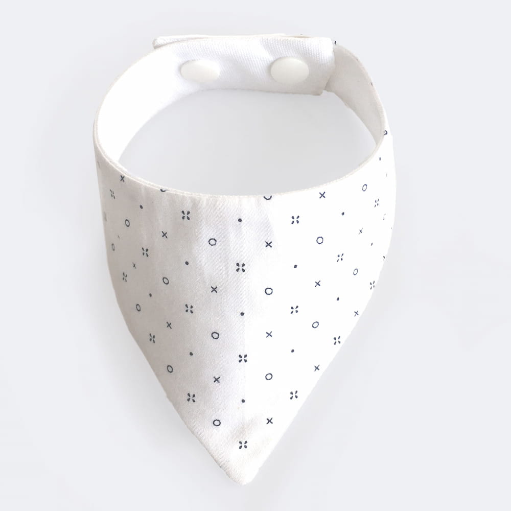 The Asli Co Pet Bandana White