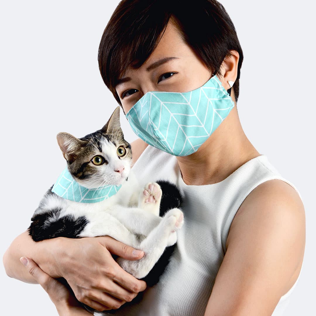 Timeless Mint - The Asli Co Mask bundle - match with your pets!