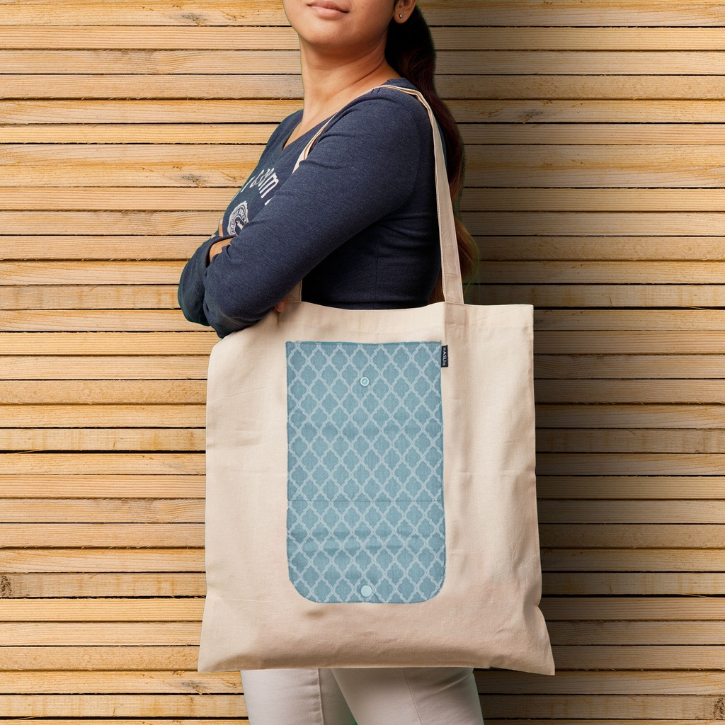 Green Curves - The Asli Co. Eco-friendly Reusable Tote Bag