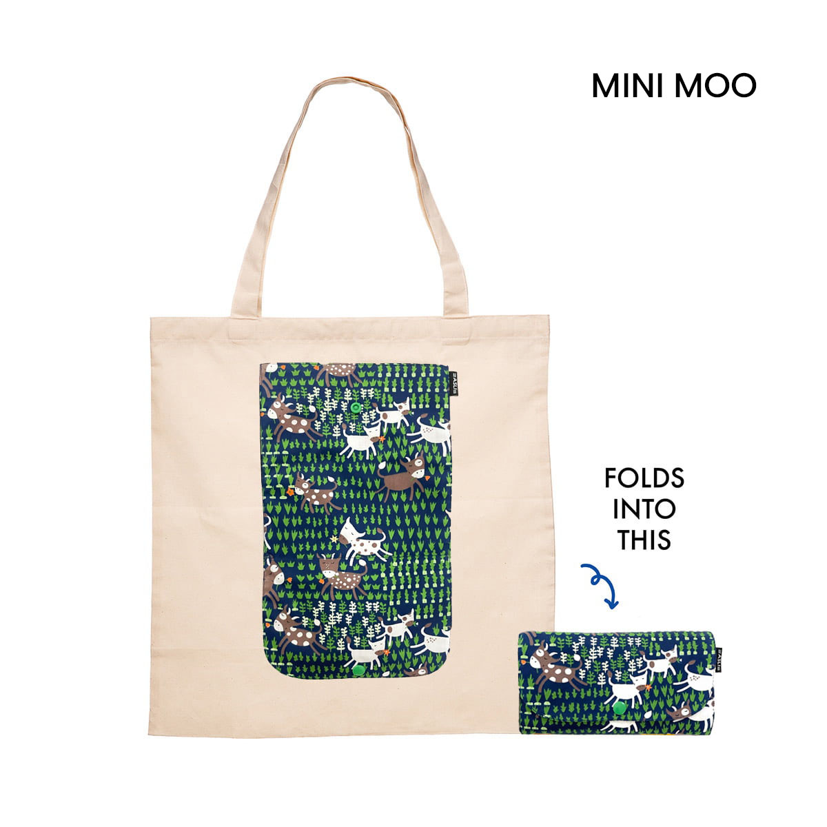 Mini Moo - The Asli Co. Eco-friendly Reusable Tote Bag